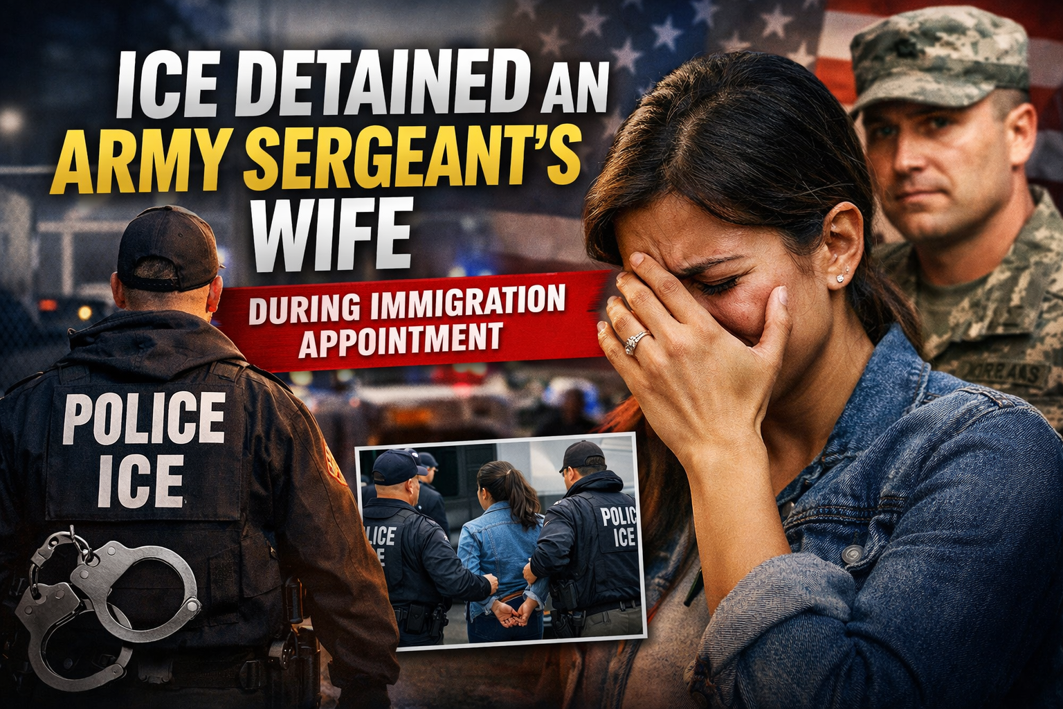 ICE detained an Army sergeant's wife during an immigration appointment
